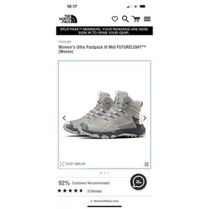 NWT The North Face Women’s size 11 hiking boots.